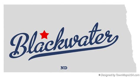 Map of Blackwater, ND, North Dakota