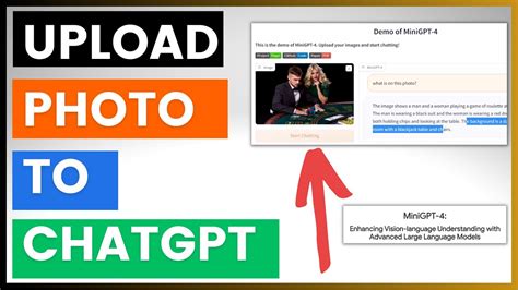 How To Upload A Photo To Chatgpt Youtube