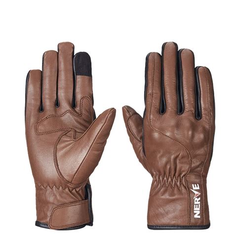 Genuine Leather Motorcycle Glove Winter Warm Full Finger Cowhide Racing