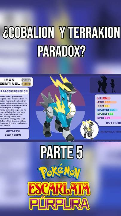 🤖 Cobalion Y Terrakion Paradox Parte 5 Pokemon Gaming Dlc Shorts Youtube