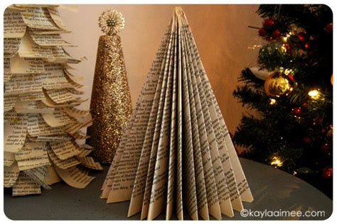 How To Make A Christmas Tree From A Paperback Book Book Christmas