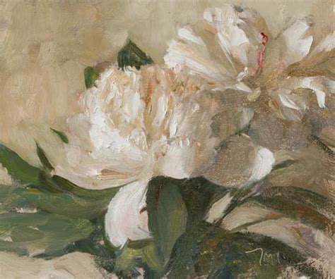 Daily paintings | White peonies | Postcard from Provence