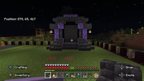 Nether Portal Design With Amethyst And Deepslate R Minecraft Survival