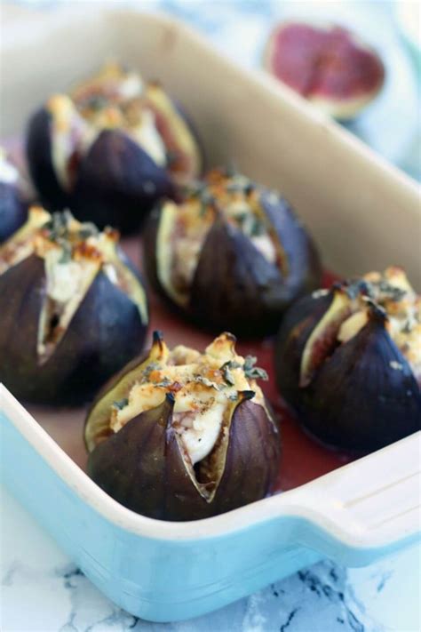 Baked Figs With Goat Cheese Happy Kitchen