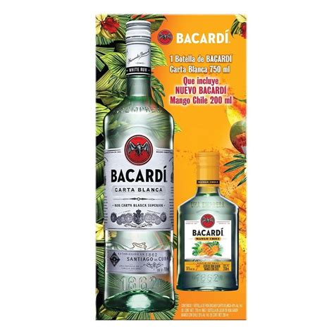 Ron Bacardí Carta Blanca Superior 750 ml más Bacardí Mango con Chile