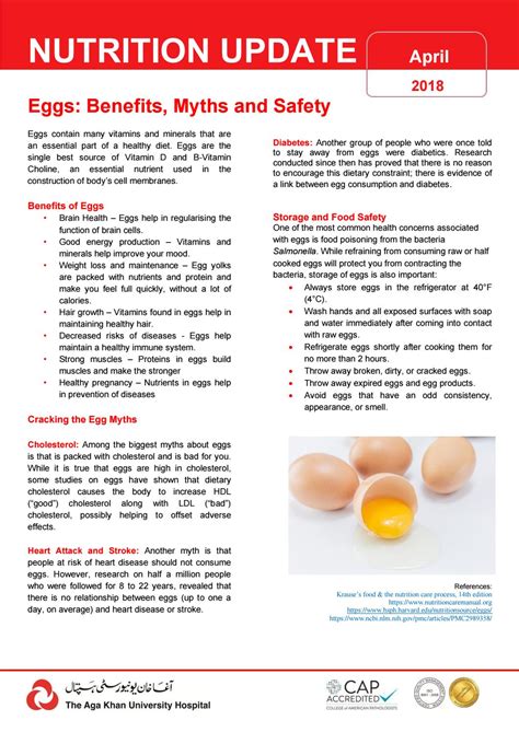 Eggs benefits, myths and safety by agakhanhospital - Issuu