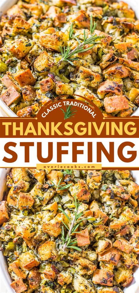 The Best Stuffing Recipe Classic Thanksgiving Dish Recipe Stuffing Recipes Stuffing