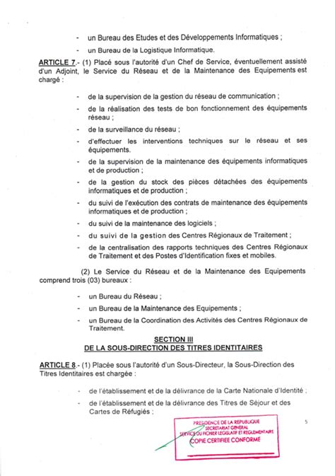 Textes De Loi Du Cameroun Décret N° 2016374 Du 04 Août 2016 Fixant L