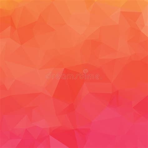 Abstract Pink And Orange Polygon Texture Stock Vector Illustration Of