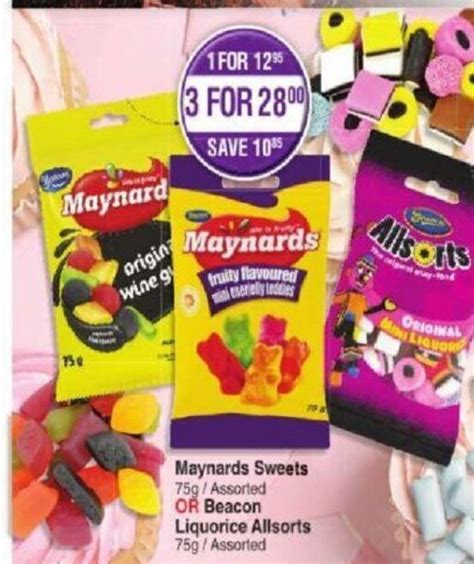 Maynards Sweets 75g Or Beacon Liquorice Allsorts 75g Offer At Dis Chem