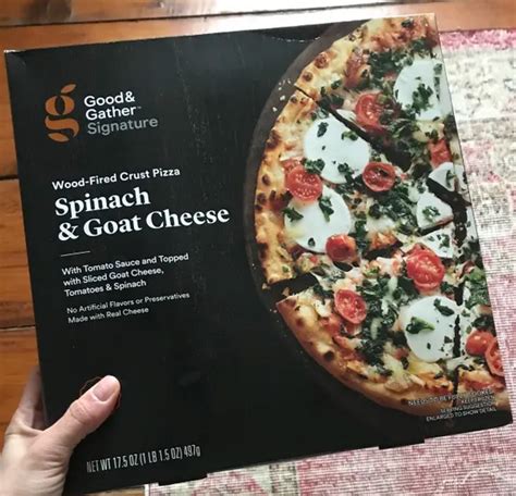 Good And Gather Wood Fired Spinach And Goat Cheese Frozen Pizza Target Frozen Pizza Pizza