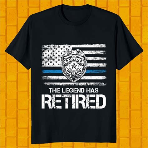 Premium Vector The Legend Has Retired Shirt Police Officer Retirement