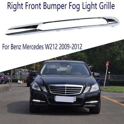 Right Front Bumper Fog Light Grille Chrome Trim Molding For Mercedes