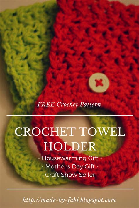 Crochet Towel Holder Ring Tutorial