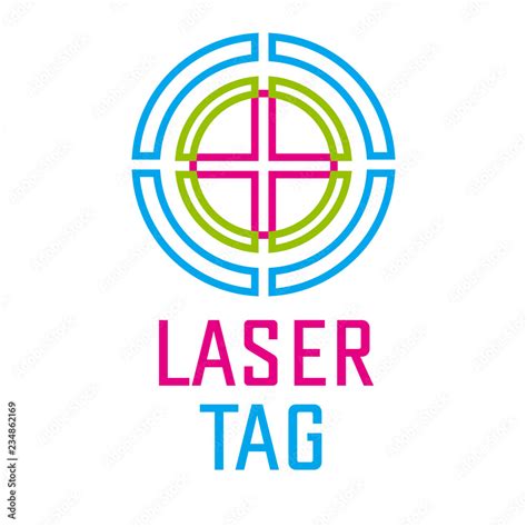 vector logo for laser tag and airsoft Stock Vector | Adobe Stock