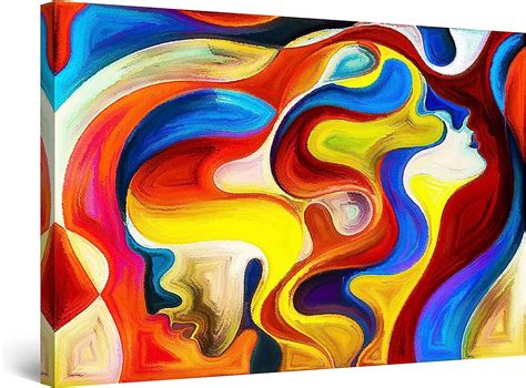 Amazon Startonight Canvas Wall Art Abstract FACES Me And You