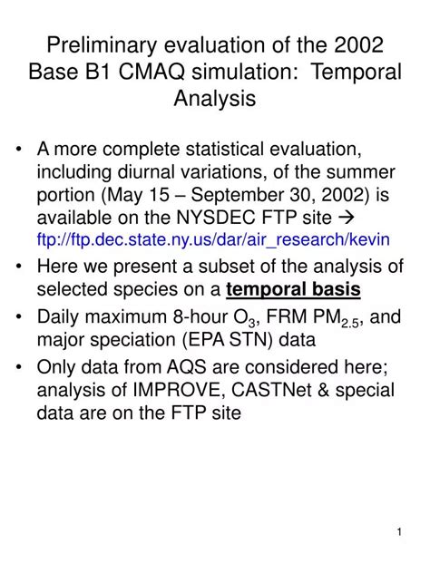 Ppt Preliminary Evaluation Of The Base B Cmaq Simulation