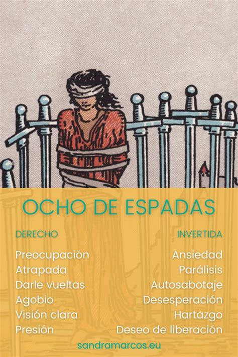 Ocho De Espadas Palabras Clave Lectura De Tarot Tarot Cartas