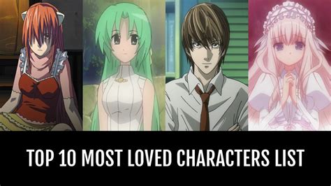 Top 10 Most Loved Characters By Aurora3500 Anime Planet