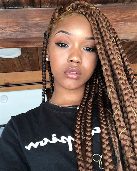 Natural Hair Braid Styles Summer Brown Box Braids Blonde Box Braids Short Box Braids Long