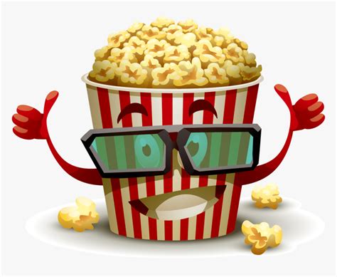 Cinema Vector Popcorn With Cartoon Film D Clipart Popcorn Png Sexiz Pix