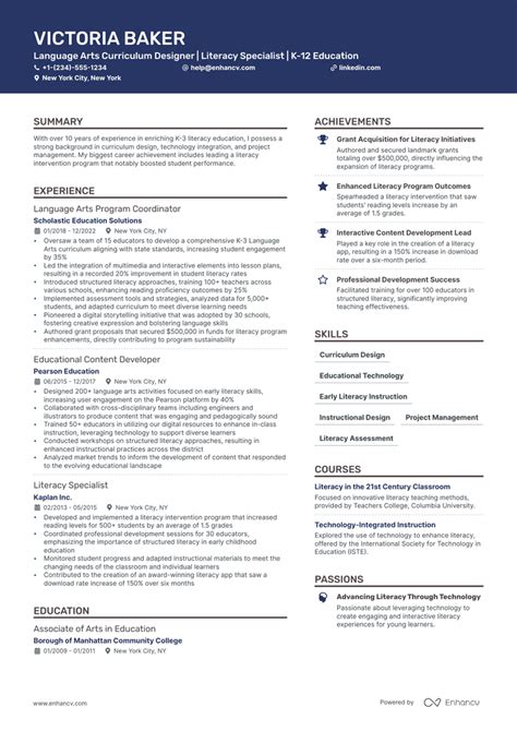 5 Curriculum Designer Resume Examples & Guide for 2024