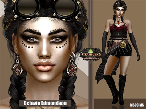 The Sims Resource Steampunked Octavia Edmondson Tsr Cc Only