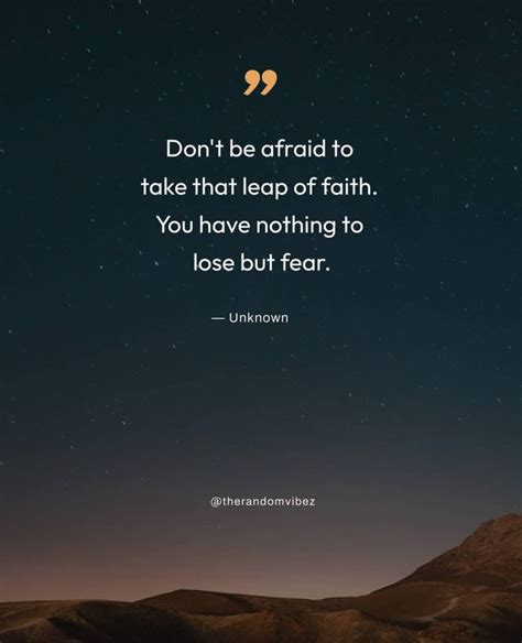 90 Leap of Faith Quotes To Be Stronger That Your Fears! – The Random Vibez