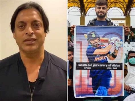 Shoaib Akhtar Reacts On Pakistani Fan Holding Poster Wishing Virat