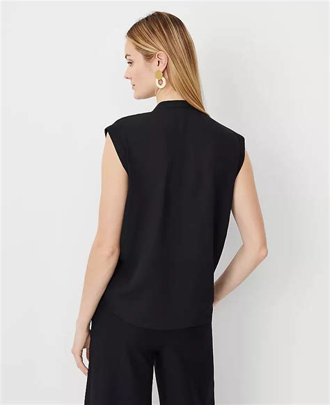 Mock Neck Sleeveless Top