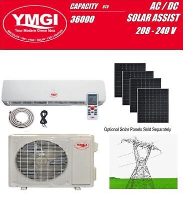 Ymgi Btu Solar Hybrid Ductless Mini Split Air Conditioner Heat