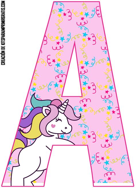 Abecedario Unicornios Imagenes Educativas Themelower