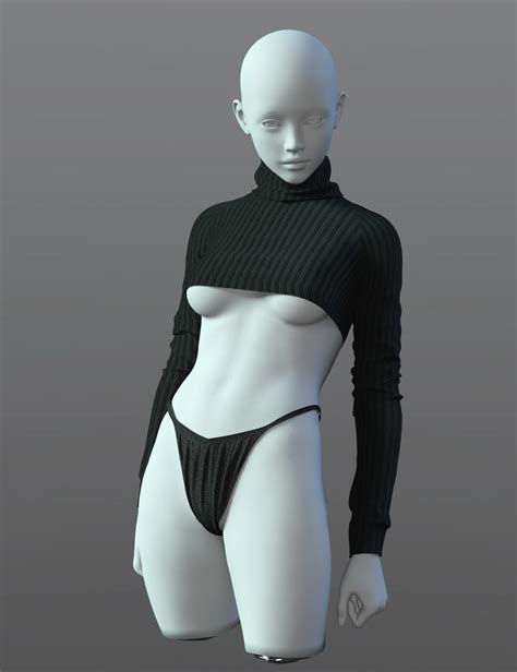 SPR Naked Navel Leisure Suit For Genesis 9 2024 Free Daz 3D Models