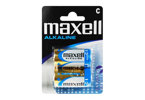 Щелочная батарейка Maxell Alkaline C LR14 2шт уп blister ID 1445373948