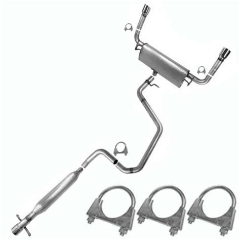 Int Resonator Pipe Exhaust Muffler Assembly Fits 2009 2012 Chevy