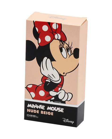 Dgel X Disney Minnie Mouse Nude Beige A Tips Nails