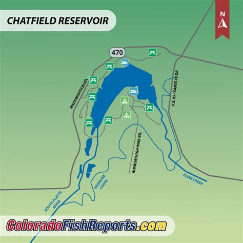 Chatfield Reservoir Wolhurst Co Fish Reports Map