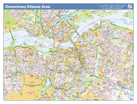 Ottawa Downtown - Compact by Lucidmap - The Map Shop