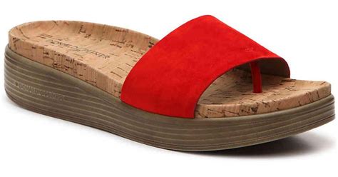 Donald J Pliner Fiji Wedge Sandal In Red Lyst