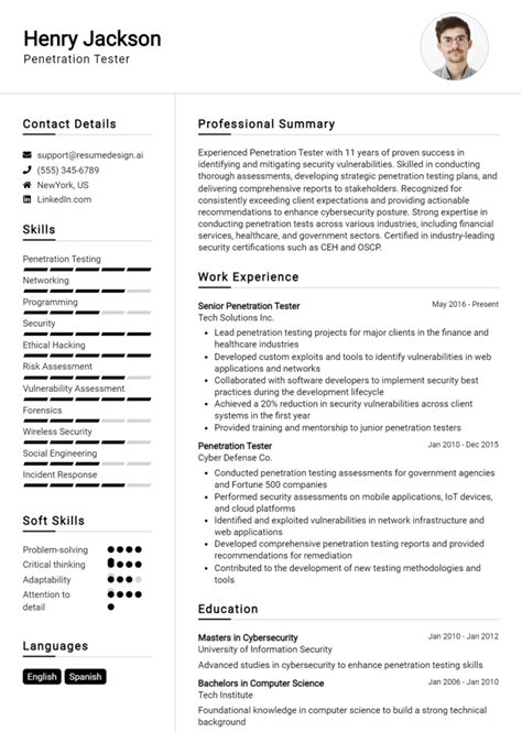 24 Ethical Hacker Resume Examples And Templates For 2024 ResumeDesign Ai