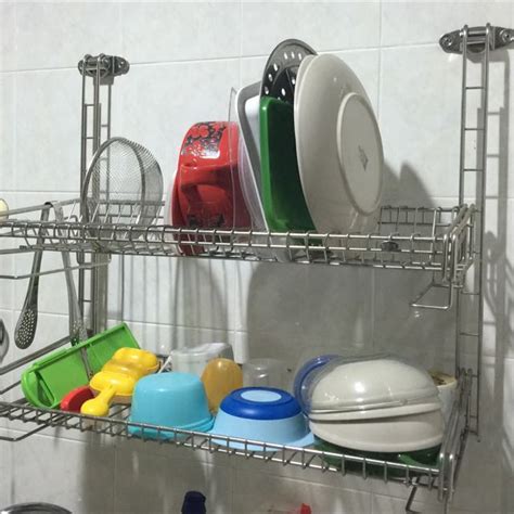Sims Sim Siang Choon 2 Tier Dish Rack Tv And Home Appliances Kitchen