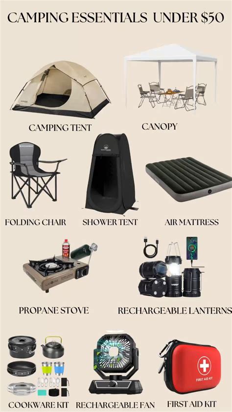 Dont Forget These Camping Essentials Camping Essentials Under 50 In