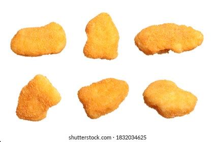 Fresh Chicken Nuggets Falling On White Stock Photo Edit Now 1822581800