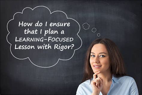 Planning A Rigorous Learning Focused Lesson Copy Learning Focused