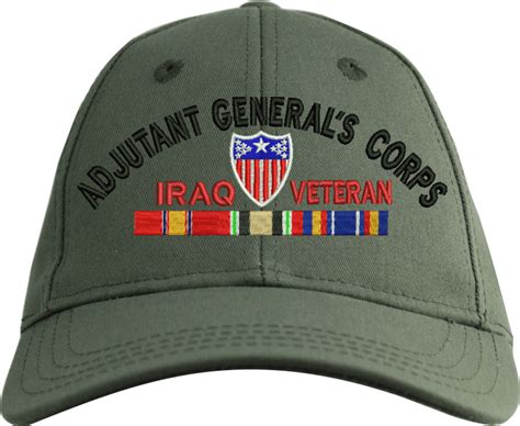 Us Army Adjutant General S Corps Iraq Veteran Embroidered Cap Us Army