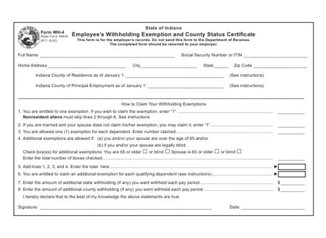 United States Postal Service Indiana Sales Tax Exempt Form