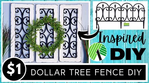 Dollar Tree Fence Diy Piece Wall Decor Faux Iron Fence Craft