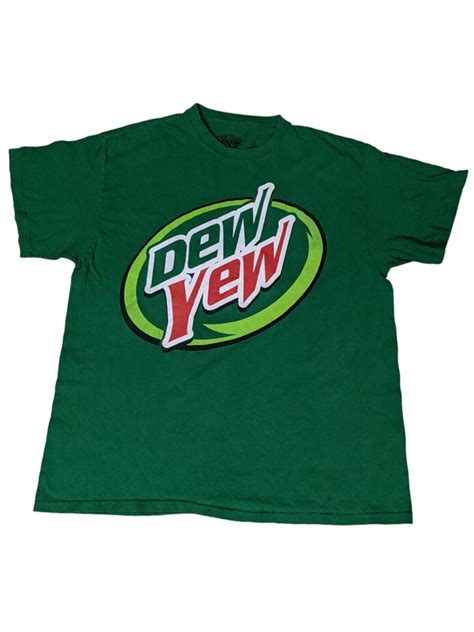 Mountain Dew Dew Yew Logo Green Men's 2X Short Sleeve… - Gem