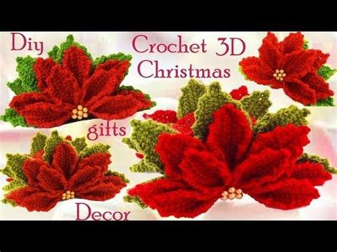 Como Hacer Flores Nochebuena A Crochet En Punto D Tejido