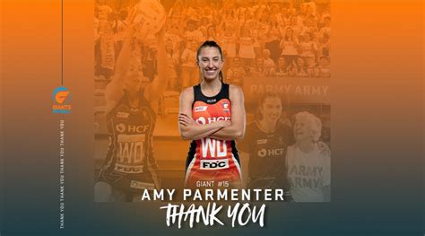 Parmenter To Depart Giants Giants Netball